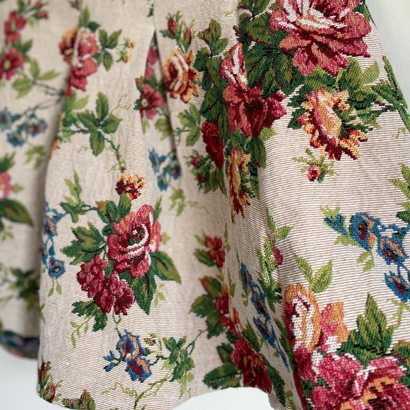 Akira Floral Brocade Mini Skirt - Picture 4 of 6